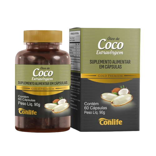 Óleo de Coco Extravirgem em Cápsulas Conlife